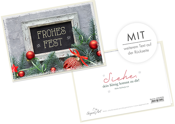 Faltkarte - Siehe dein König