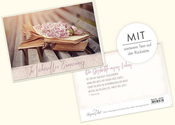 Faltkarte - In liebevoller Erinnerung