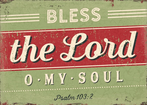 Postkarte - Bless the Lord