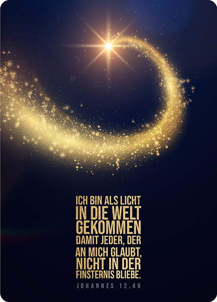 XL-Postkarte Big Blessing - In die Welt gekommen