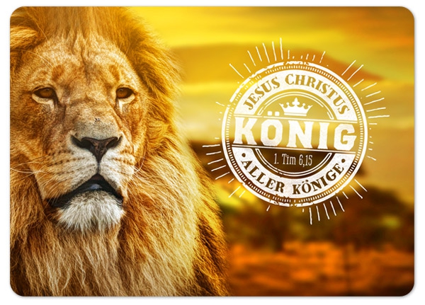 XL-Postkarte Big Blessing - König aller Könige