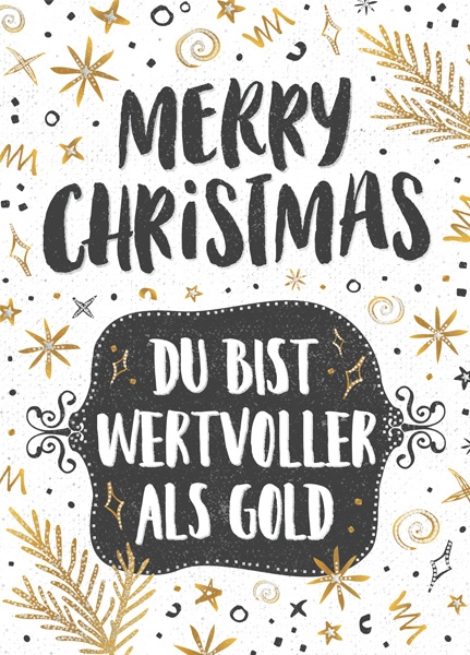 XL-Postkarte Big Blessing Silber - Du bist wertvoller