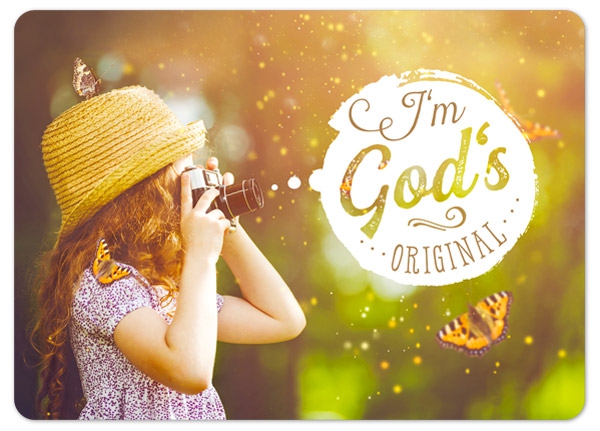 XL-Postkarte Big Blessing - I'm God's Original