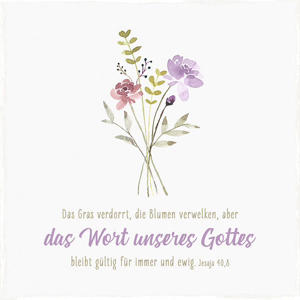 Holzschild klein - Das Wort unseres Gottes