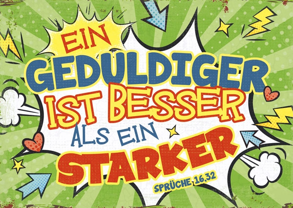 Postkarte - Ein Geduldiger