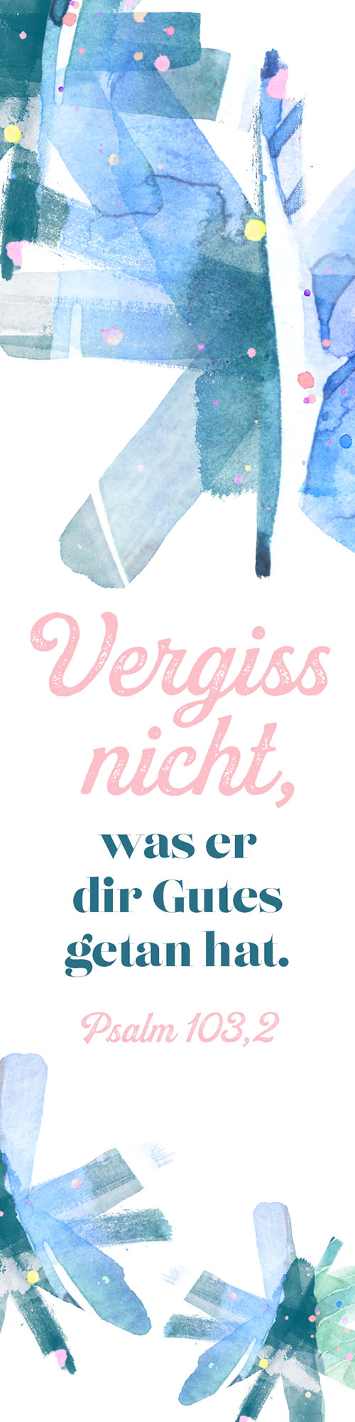 Segenszeichen - Vergiss nicht