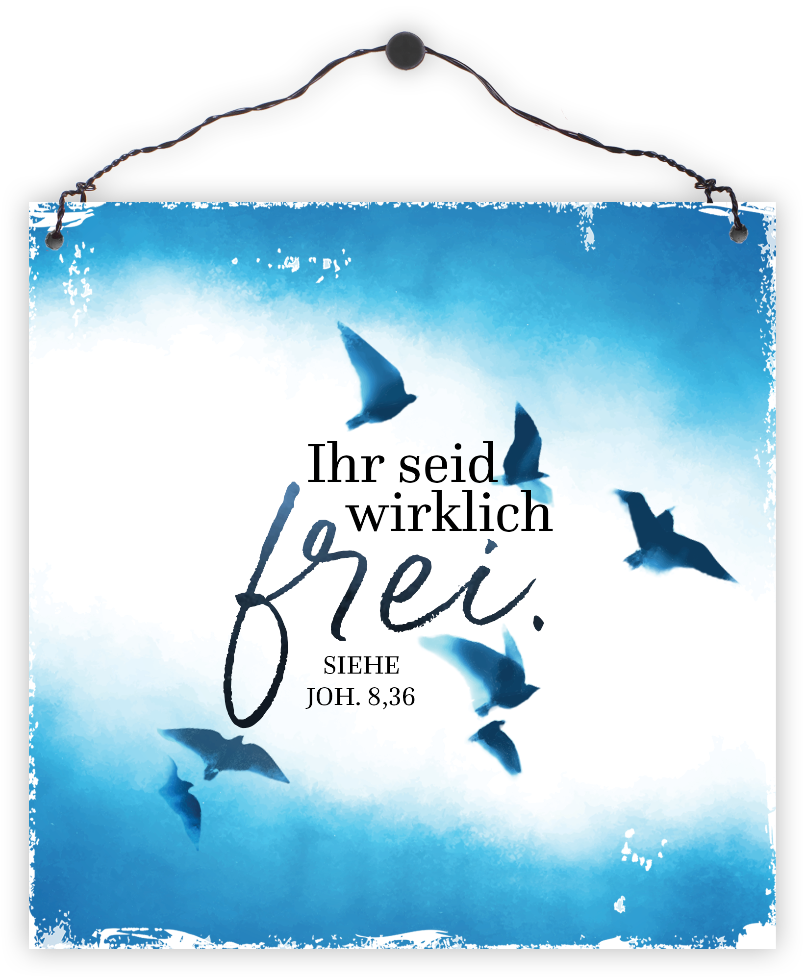 Holzschild klein - Wirklich frei