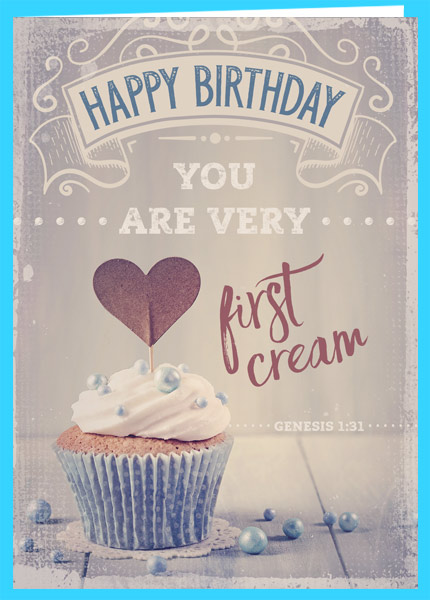 Faltkarte - First Cream