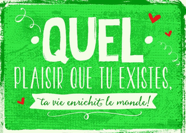 XL-Postkarte Big Blessing - Quel plaisir