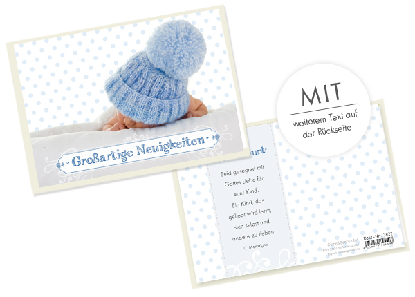 Faltkarte - Großartige Neuigkeiten