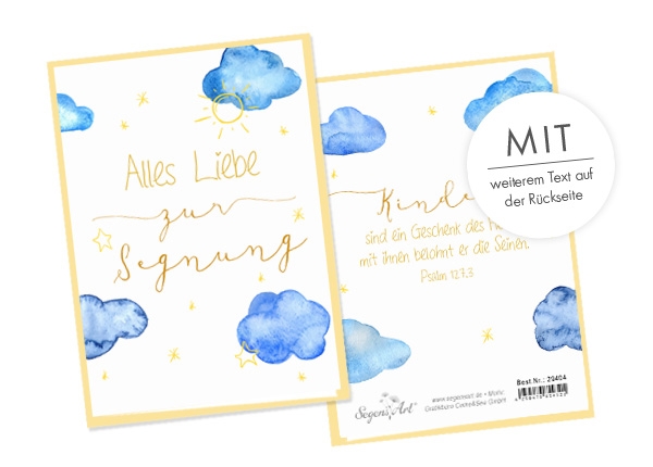 Faltkarte - Segnung - Geschenk des Herrn