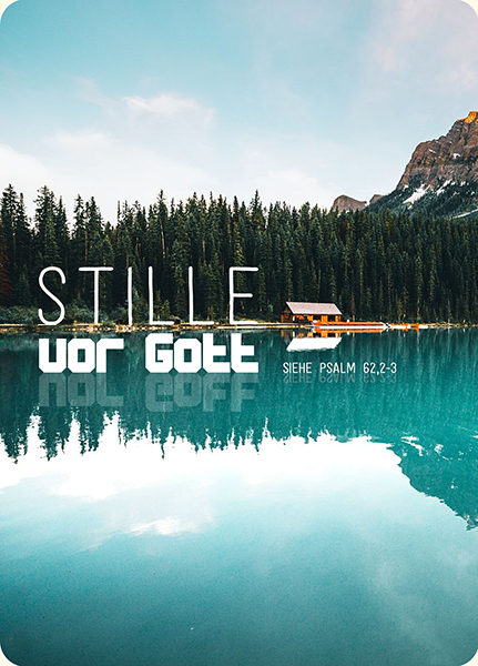 XL-Postkarte Big Blessing - Stille vor Gott (See)