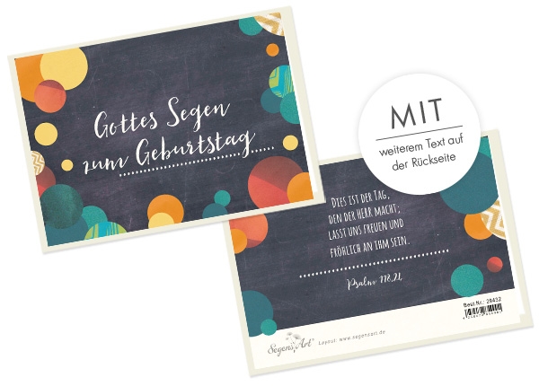 Faltkarte Naturpapier - Zum Geburtstag - Lasst uns freuen