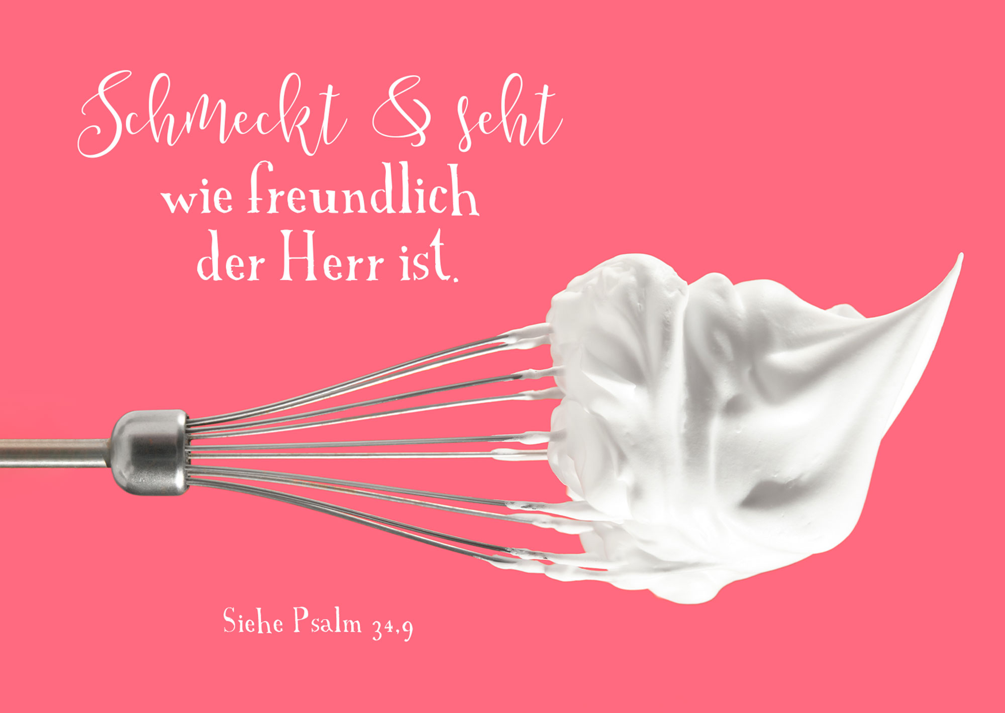 Postkarte - Schmeckt & seht