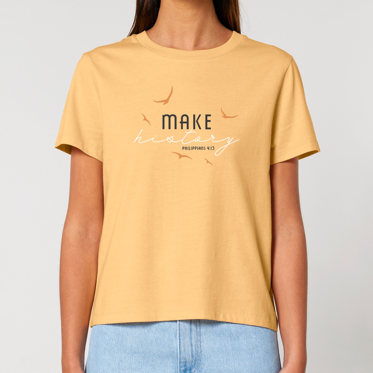 T-Shirt Make history (orange)