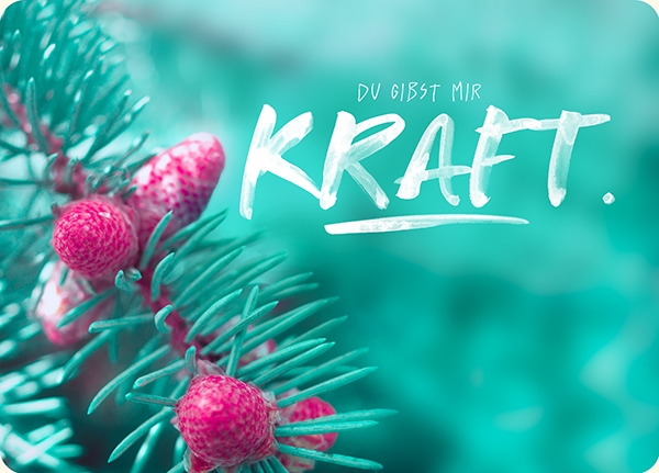 XL-Postkarte Big Blessing - Du gibst mir Kraft