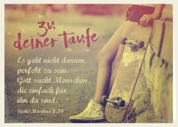 Faltkarte - Zu deiner Taufe - Gott sucht