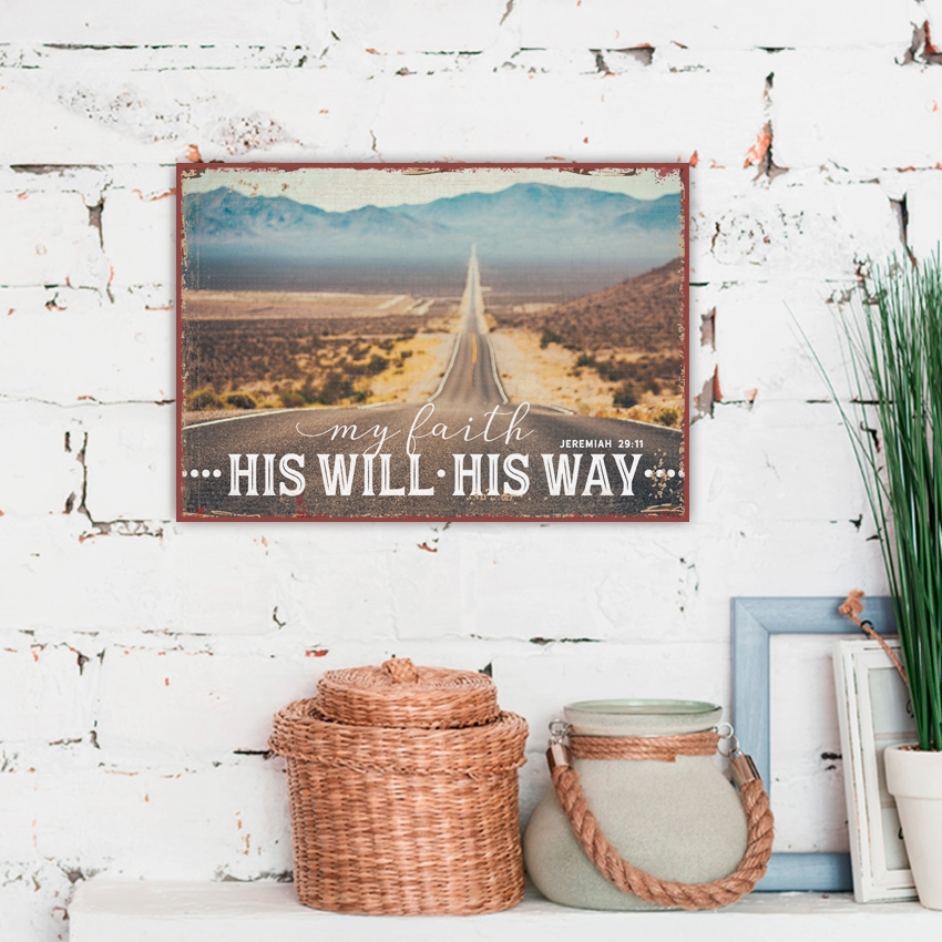 Metallschild klein - My faith