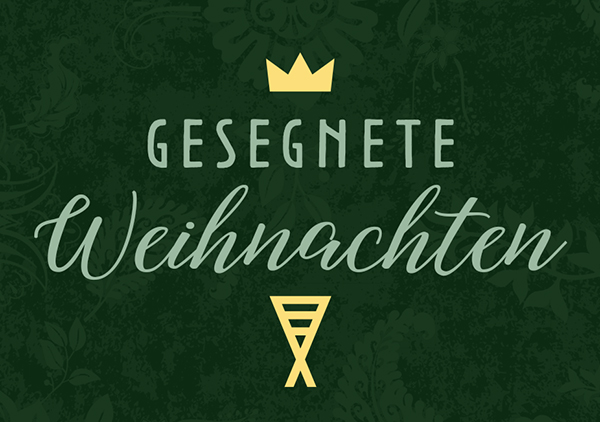 Mini - Gesegnete Weihnachten (Krone Krippe)