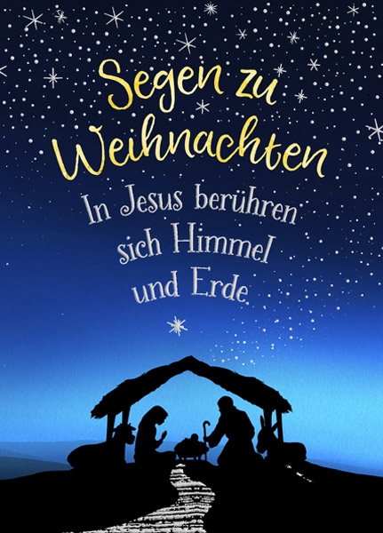 XL-Postkarte Big Blessing Silber - Himmel und Erde