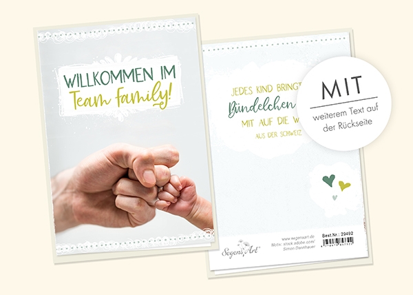 Faltkarte - Team Family