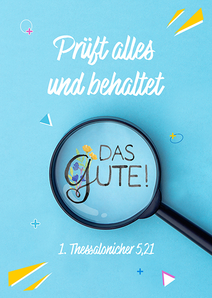 Postkarte - Jahreslosung 2025 - Lupe