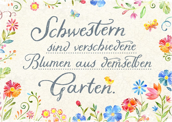 Postkarte - Schwestern