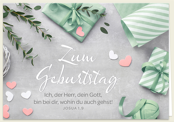 Faltkarte - Zum Geburtstag - Ich bin bei dir