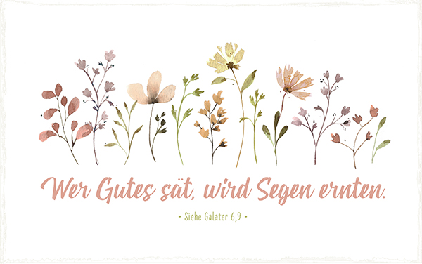 Holzschild groß - Wer Gutes sät