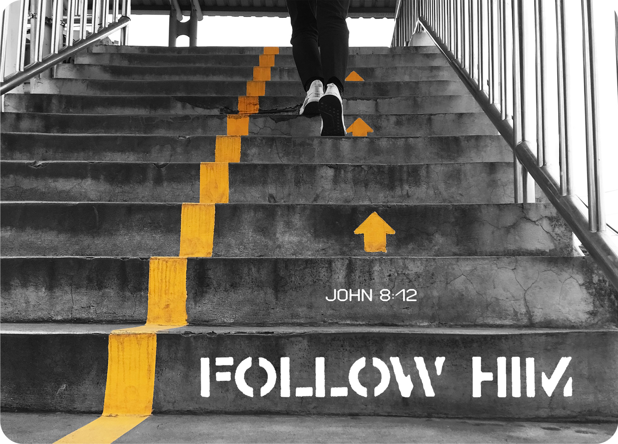 XL-Postkarte Big Blessing - Follow him