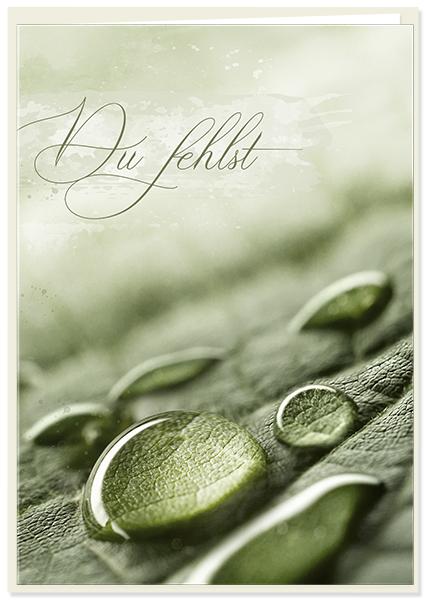 Faltkarte - Du fehlst