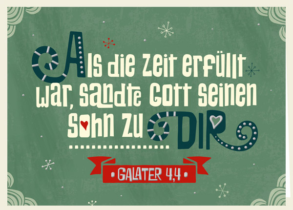 Faltkarte - Zeit erfüllt