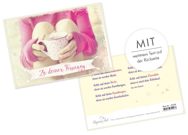 Faltkarte - Firmung - Achte auf deine Worte