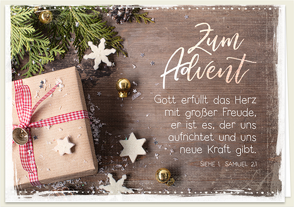 Faltkarte - Gott erfüllt das Herz