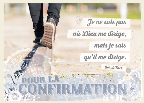 Faltkarte - Pour la Confirmation