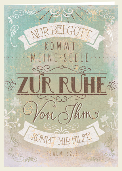 Faltkarte - Zur Ruhe