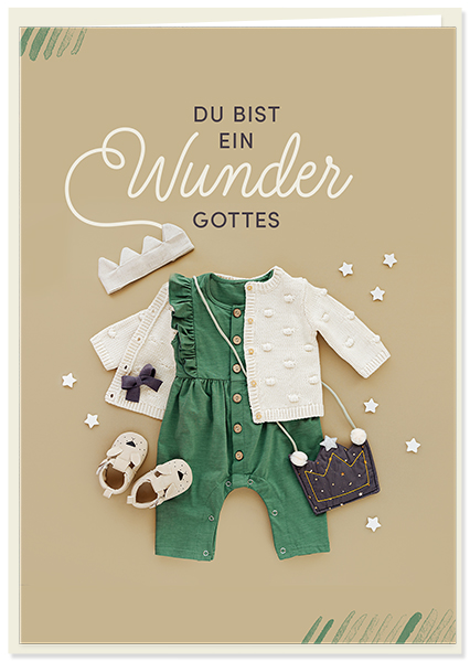 Faltkarte - Du bist ein Wunder Gottes