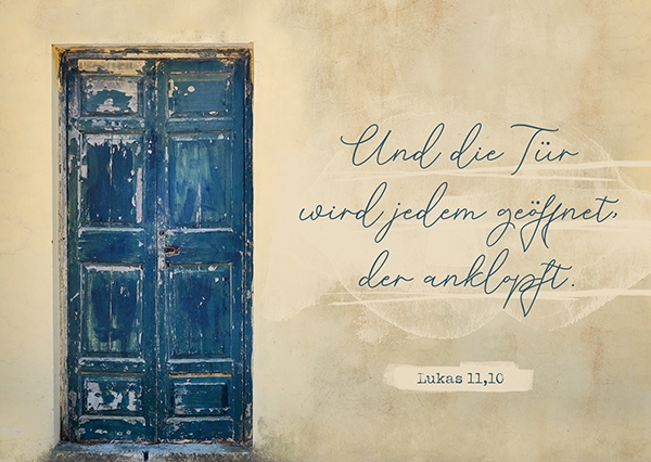 Postkarte - Und die Tür