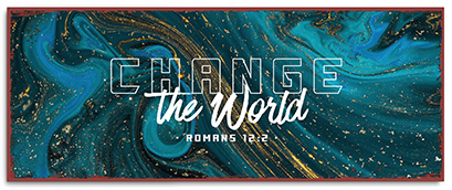 Metallschild lang - Change